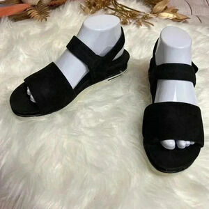 *Eileen Fisher Black Ankle Strap Sandal Size 9.5